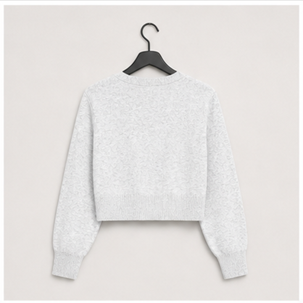 Cropped Cardigan Sweaters for Women Y2k Fall Fashion Clothes - back view