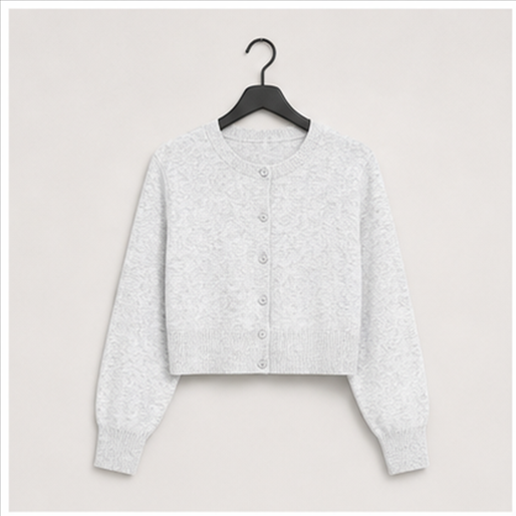 Cropped Cardigan Sweaters for Women Y2k Fall Fashion Clothes - front view