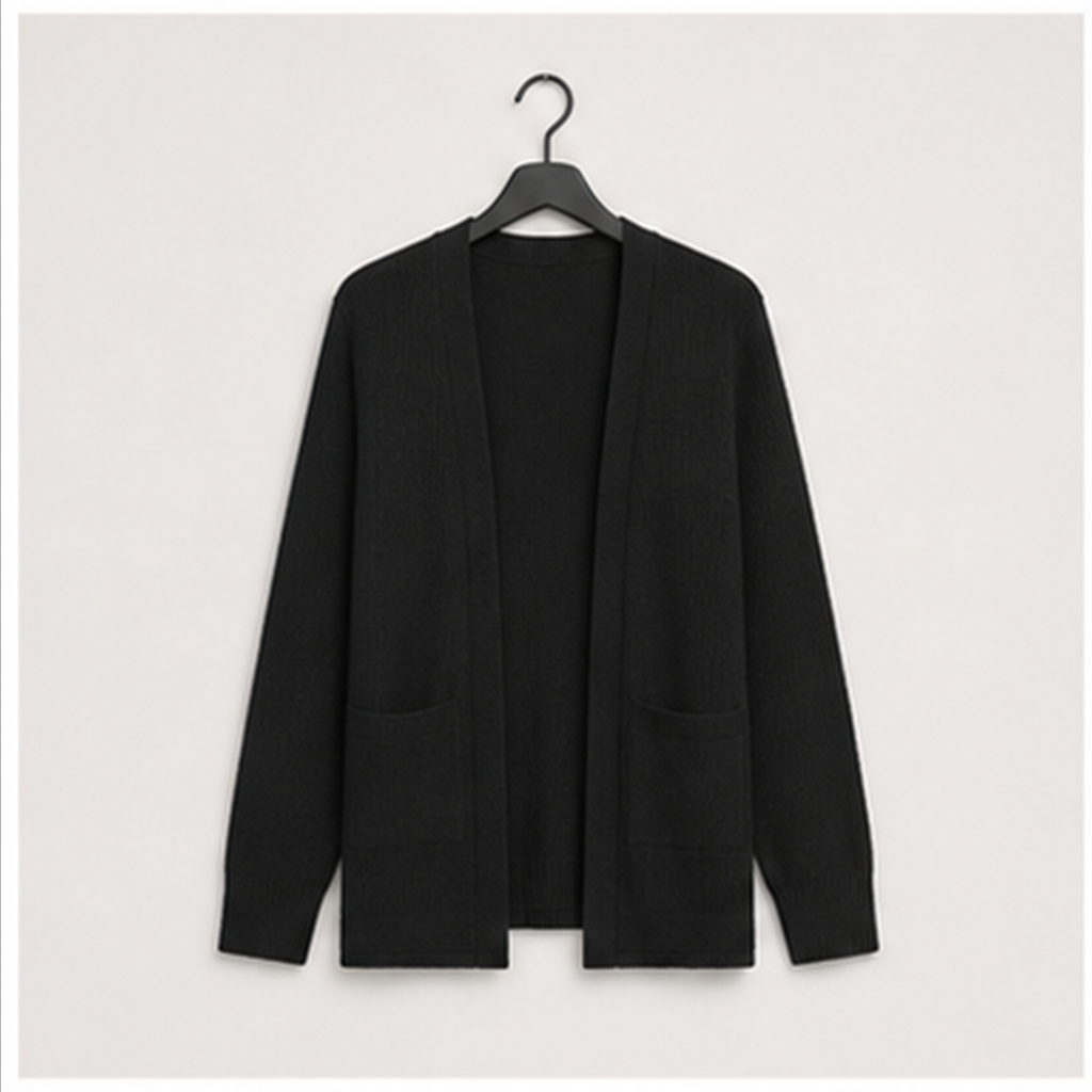 Women's Lightweight Cardigan Long Sleeve Open Front Casual Sweater Cardigans with Pockets - front view