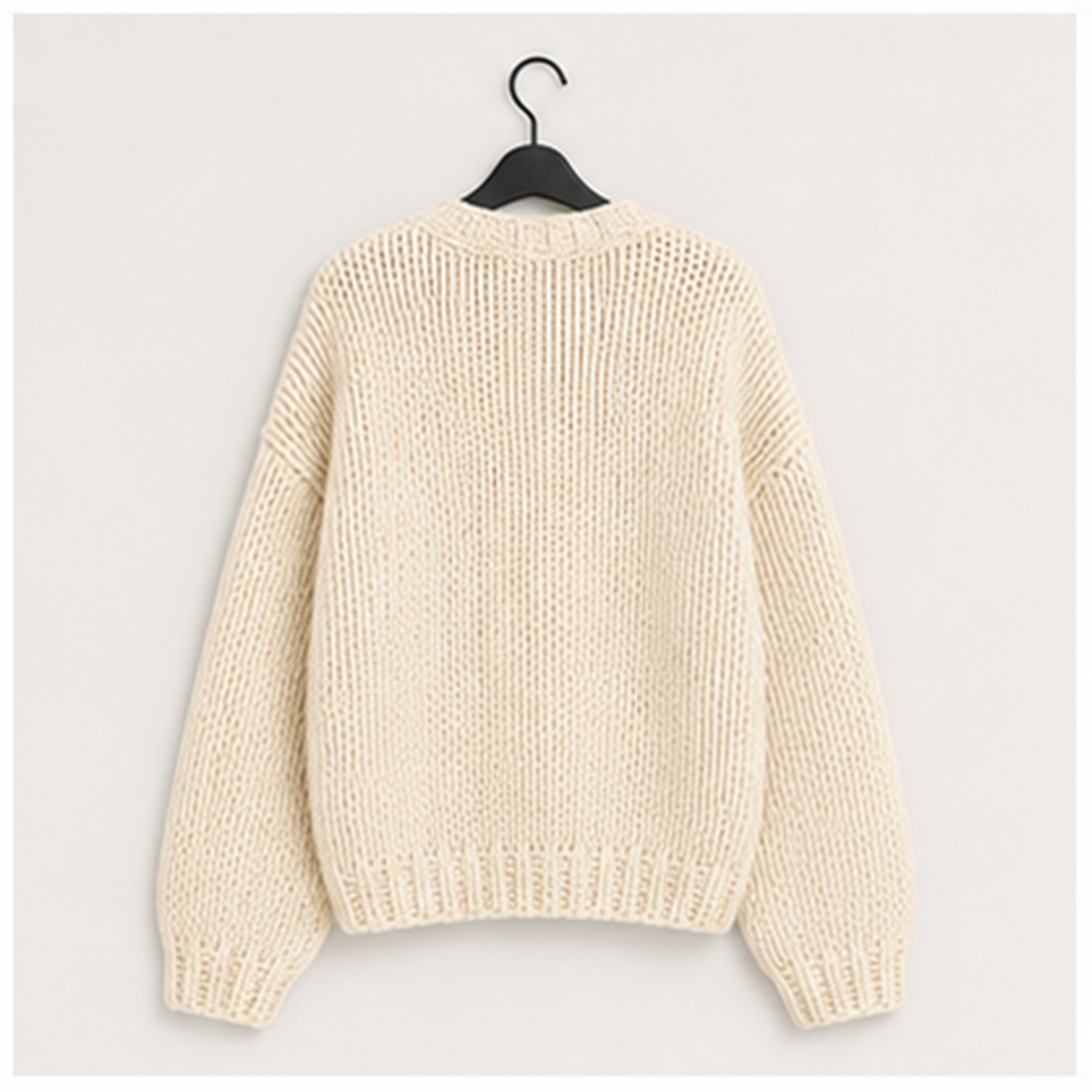 Women Trendy Fall Fashion Cozy Chunky Knit, Long Sleeve Outerwear Jacket, Oversized Drop Shoulder, Winter Clothing for Casual