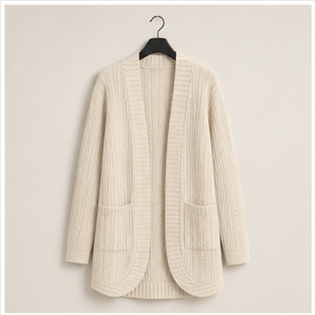 Women's Long Sleeve Open Front with Pockets Long Cardigans for Women Lightweight Soft Casual Dressy Loose Fit Cardigan Sweate