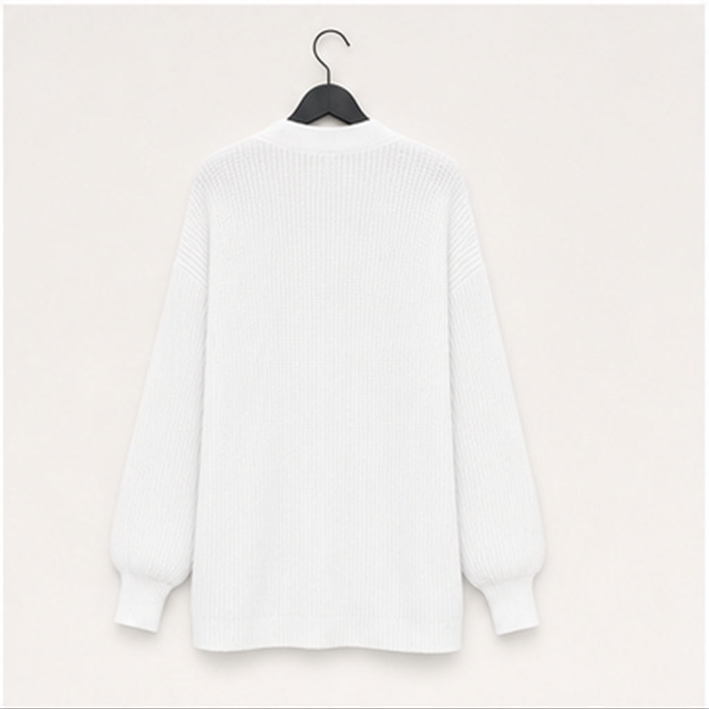 Women's Cardigan Shrugs Long Batwing Sleeve Knitted Cropped Bolero Open Front Casual Elegant Cardigans for Dresses - back vie
