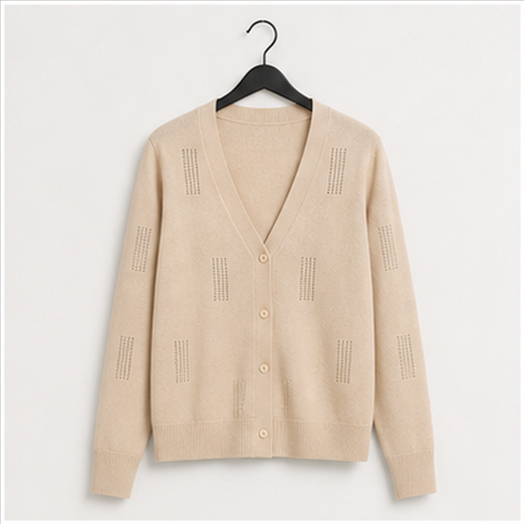 Women's 3/4 Sleeve Cardigans for Women, Lightweight Cardigan Sweaters, Spring Open Front Button Down Tops - front view