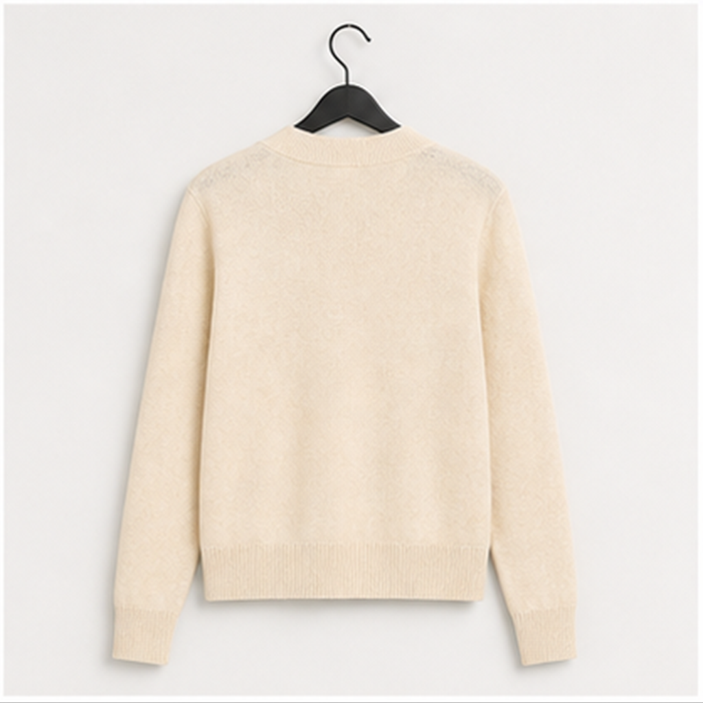 Women's Crewneck Cardigan - back view