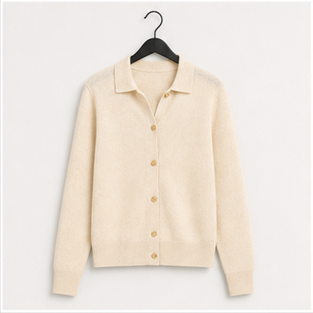 Women's Crewneck Cardigan - front view