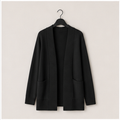 Women's Lightweight Open Front Knit Cardigan Sweater Long Sleeve with Pocket - front view