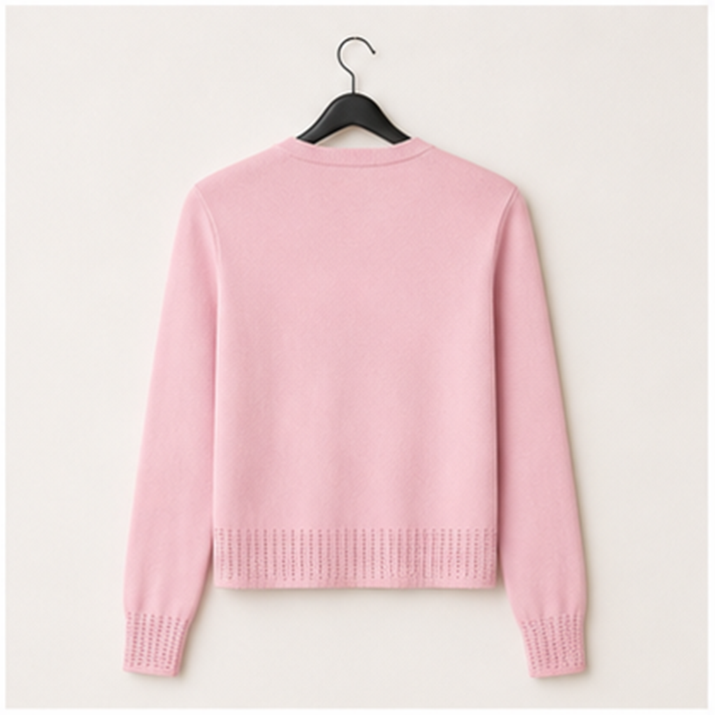Women's Cropped Cardigan Sweaters Trendy Lightweight Shrugs Button Up Long Sleeve Knit Tops - back view