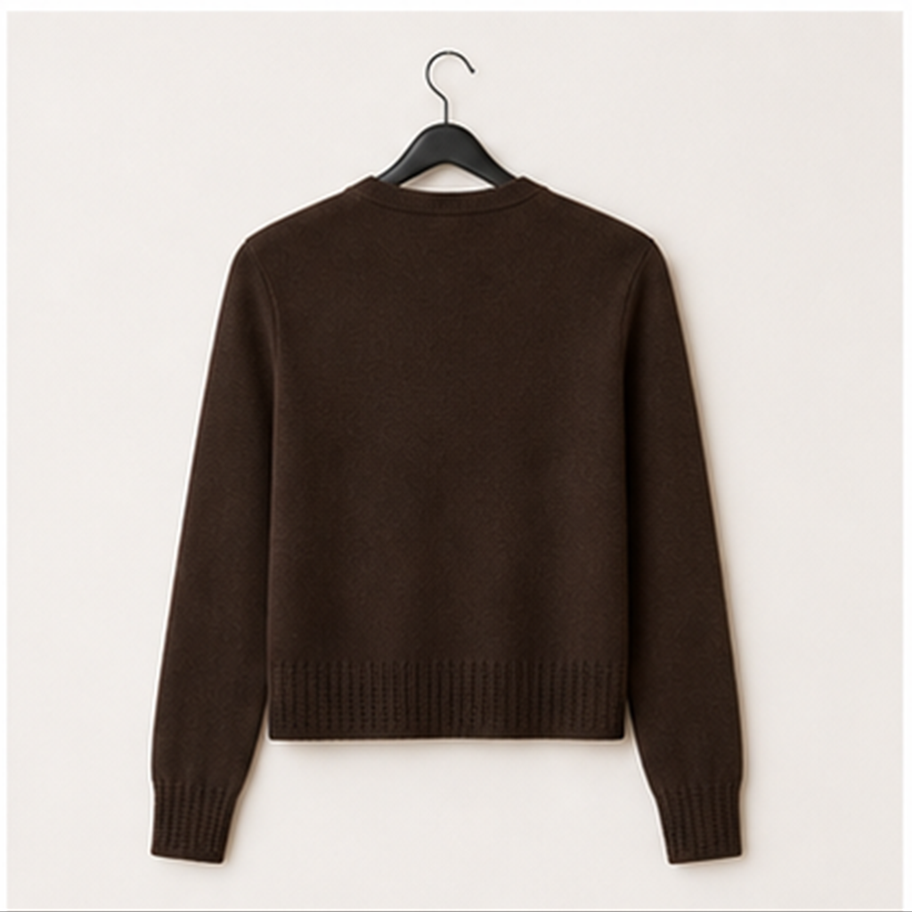 Women's Cropped Cardigan Sweater Lightweight Soft Knit ong Sleeve Crew Neck Button Down ressy Cute Versatile Outfits pring Fa