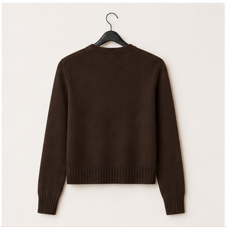 Women's Cropped Cardigan Sweater Lightweight Soft Knit ong Sleeve Crew Neck Button Down ressy Cute Versatile Outfits pring Fa